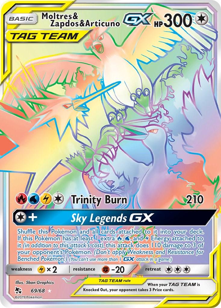 Moltres & Zapdos & Articuno GX #69 Hidden Fates