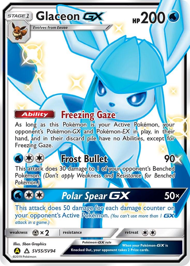 Glaceon GX #SV55 Hidden Fates