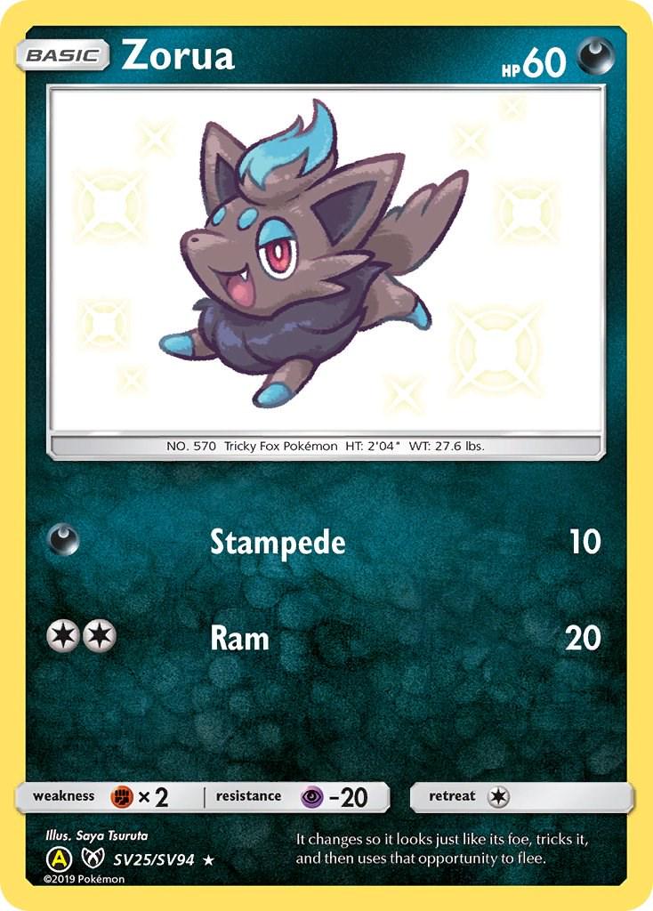 Zorua #SV25 Hidden Fates