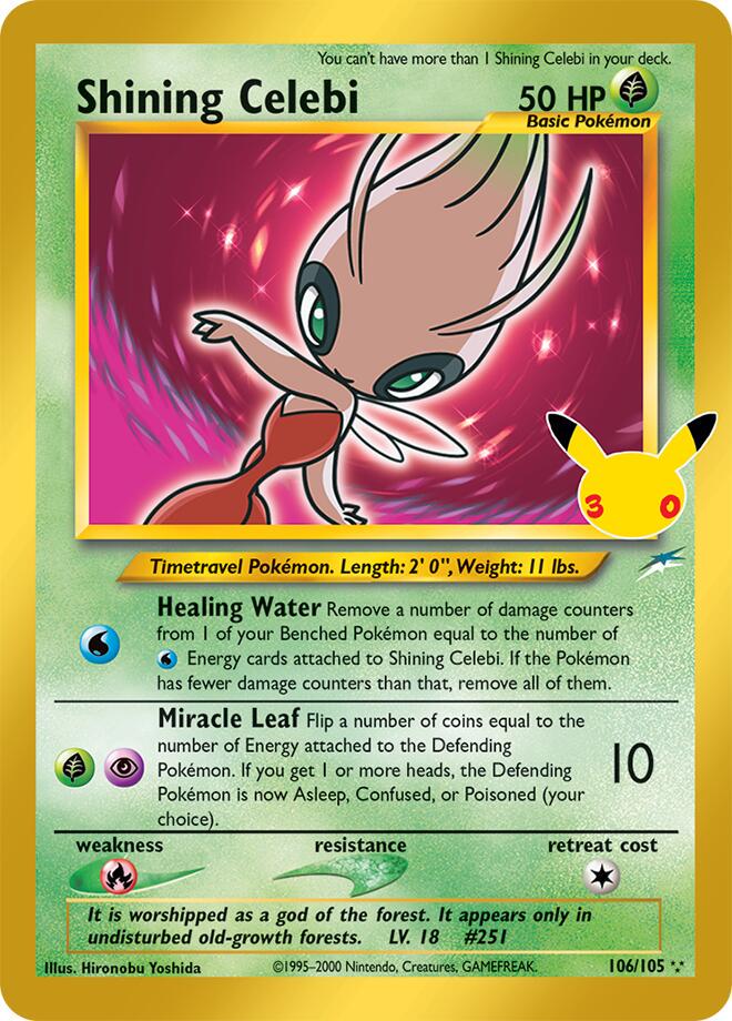 Shining Celebi #106 30th Celebration