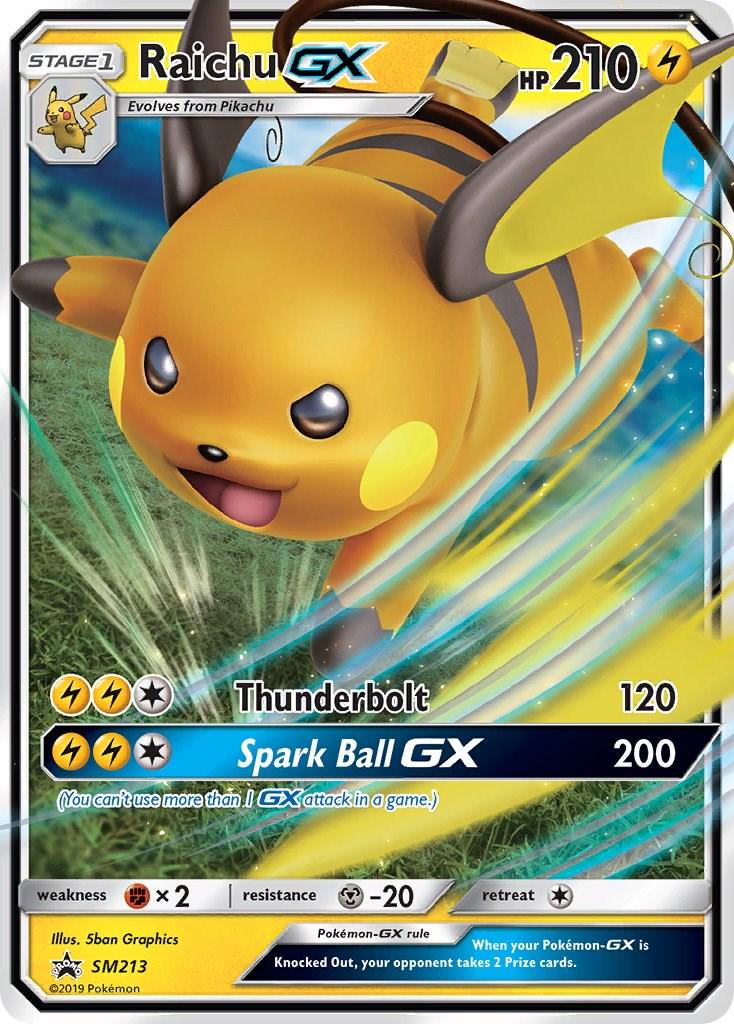 Raichu GX #SM213 Sun & Moon Promos