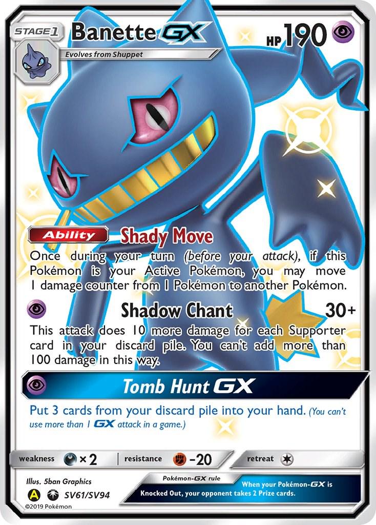 Banette GX #SV61 Hidden Fates