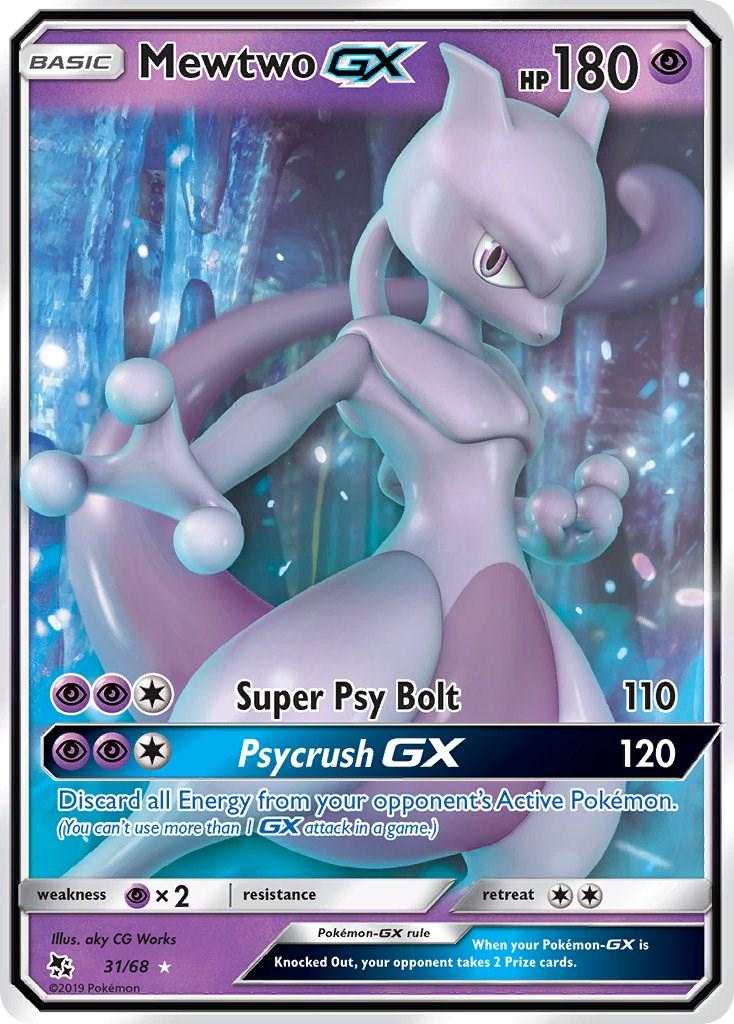 Mewtwo GX #31 Pokemon Hidden Fates