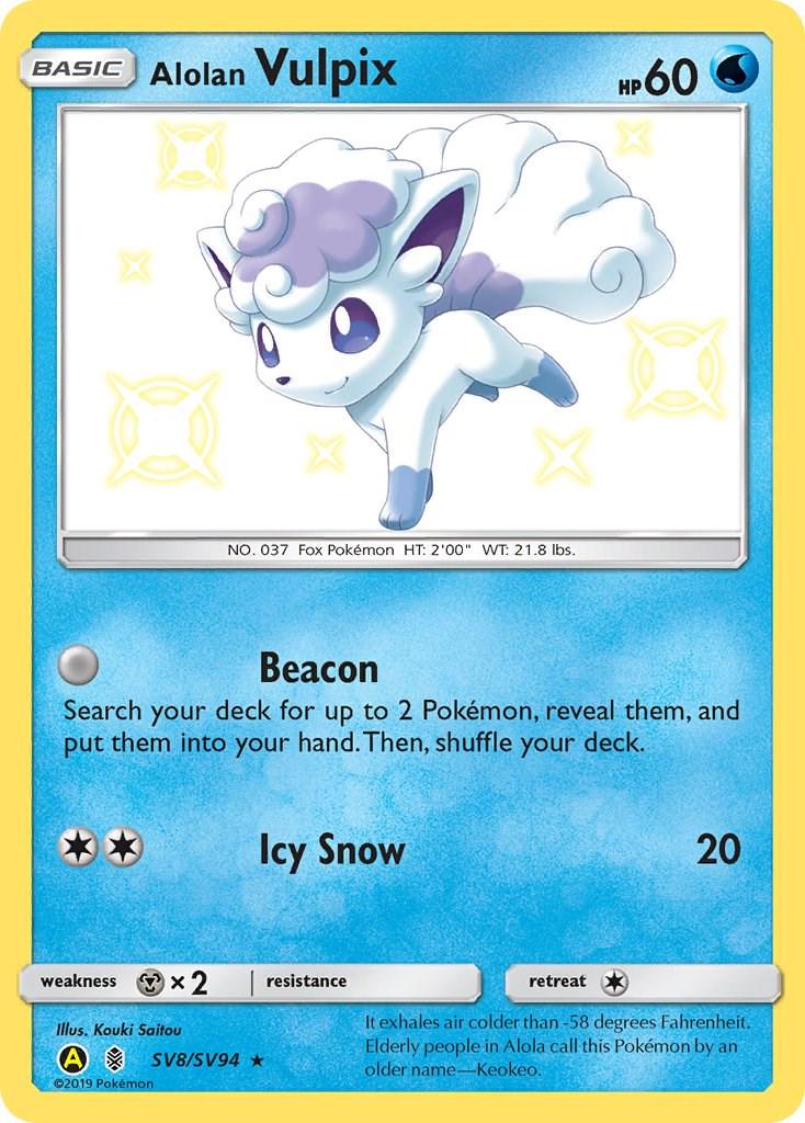 Alolan Vulpix #SV8 Hidden Fates