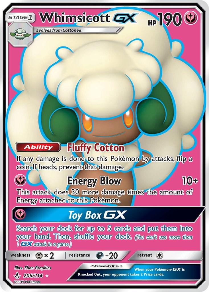 Whimsicott GX #206 Unbroken Bonds