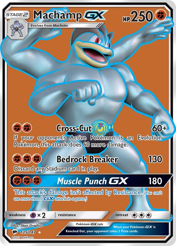 Machamp GX #135 Burning Shadows
