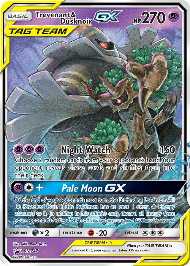 Trevenant & Dusknoir GX #SM217 Sun & Moon Promos