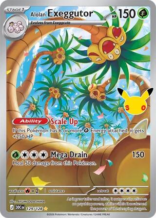 Alolan Exeggutor #129 30th Celebration