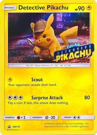 Detective Pikachu [Stamped] #SM170 Sun & Moon Promos