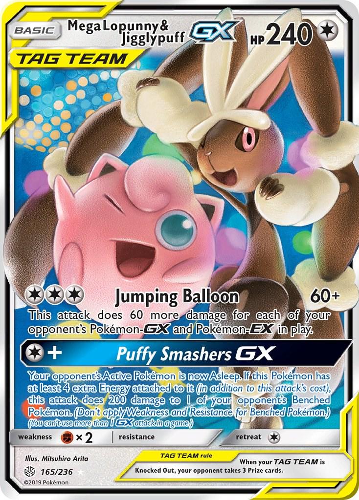 Mega Lopunny & Jigglypuff GX #165 Cosmic Eclipse
