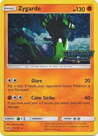 Zygarde Promo #72 Forbidden Light