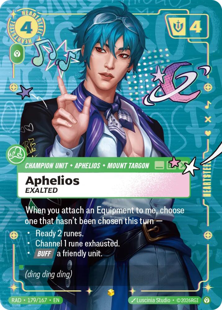 Aphelios, Exalted (Heartsteel Overnumbered) - Radiance (RAD)