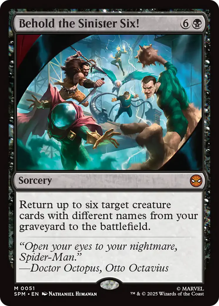 Behold the Sinister Six! [Marvel's Spider-Man] Foil!