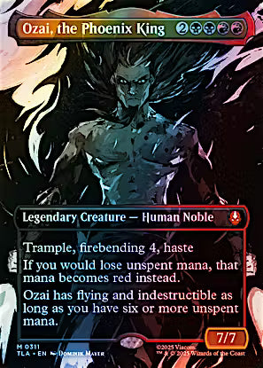 Avatar: The Last Airbender Variants Foil: Ozai, the Phoenix King (0311 - Borderless)