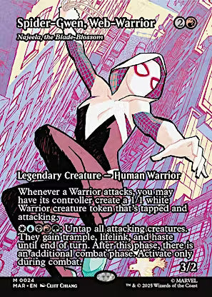 Marvel Eternal-Legal: Najeela, the Blade-Blossom (Spider-Gwen, Web-Warrior)