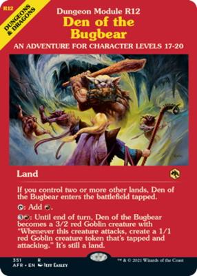 Adventures in the Forgotten Realms Variants: Den of the Bugbear (Showcase)