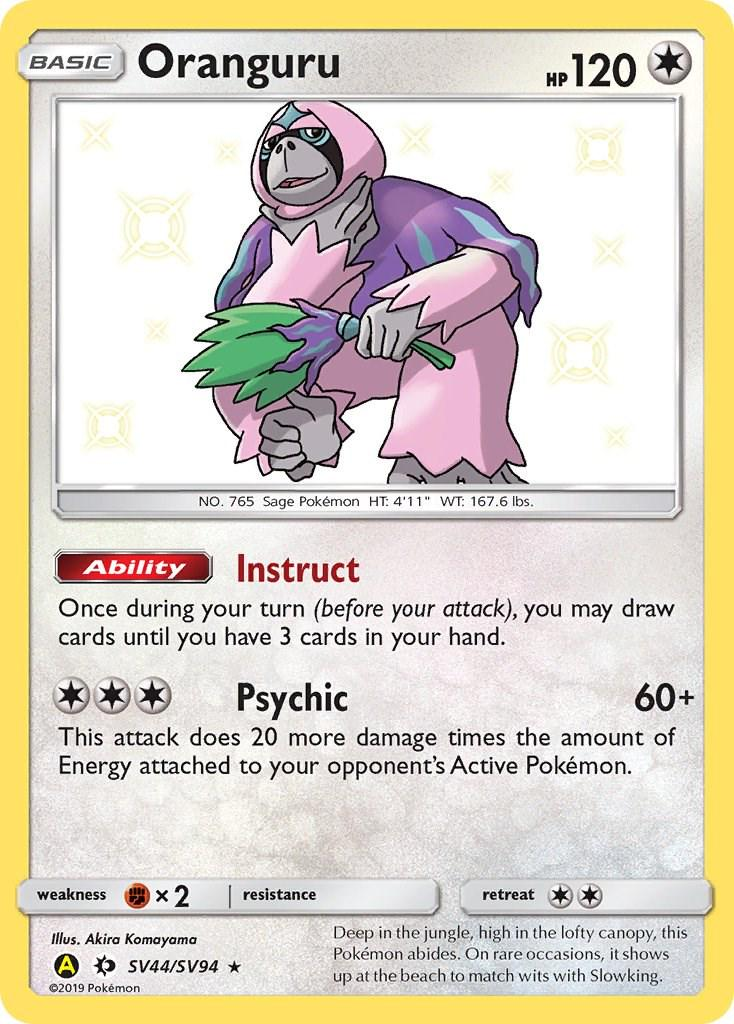Oranguru #SV44 Hidden Fates