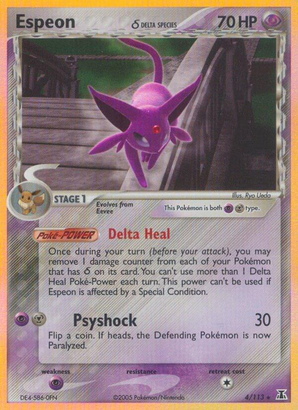Espeon #4 Delta Species [DAMAGED]