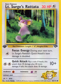 Lt. Surge's Rattata [1st Edition] #85 Gym Challenge
