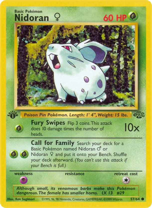 Nidoran [1st Edition] #57 Jungle