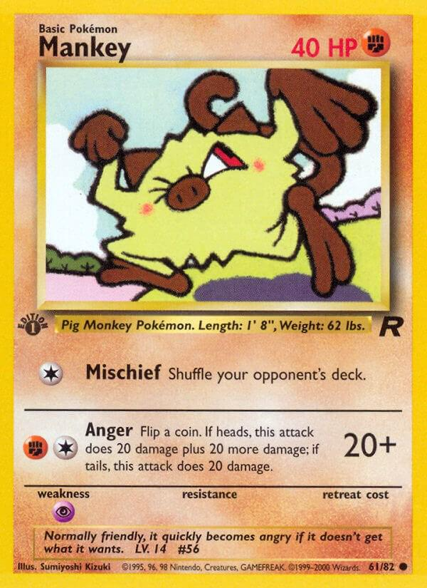 Mankey [1st Edition] #61 Team Rocket