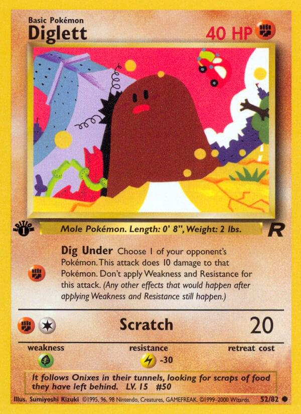 Diglett [1st Edition] #52 Team Rocket