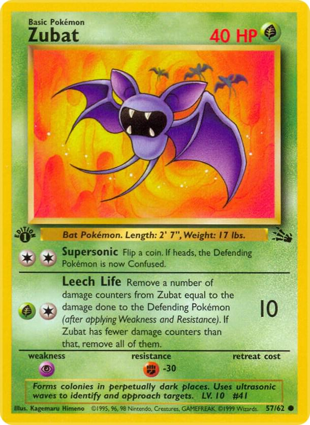 Zubat [1st Edition] #57 Fossil
