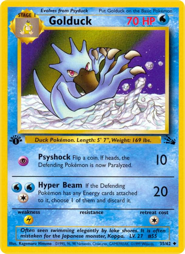 Golduck [1st Edition] #35 Fossil