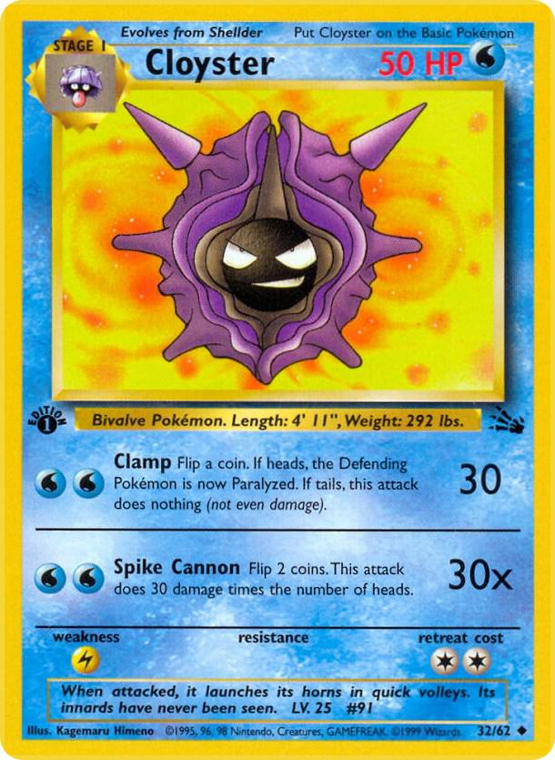 Cloyster [1st Edition] #32 Fossil