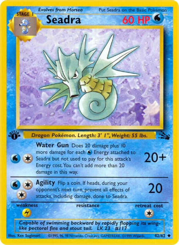 Seadra [1st Edition] #42 Fossil