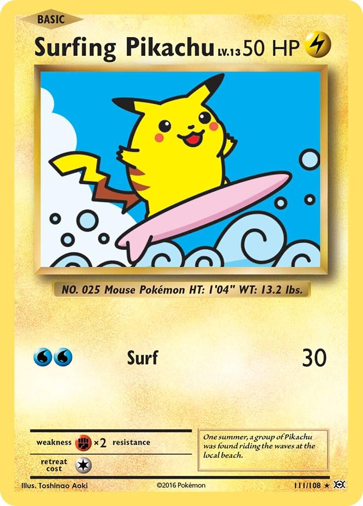 Surfing Pikachu #111 Evolutions