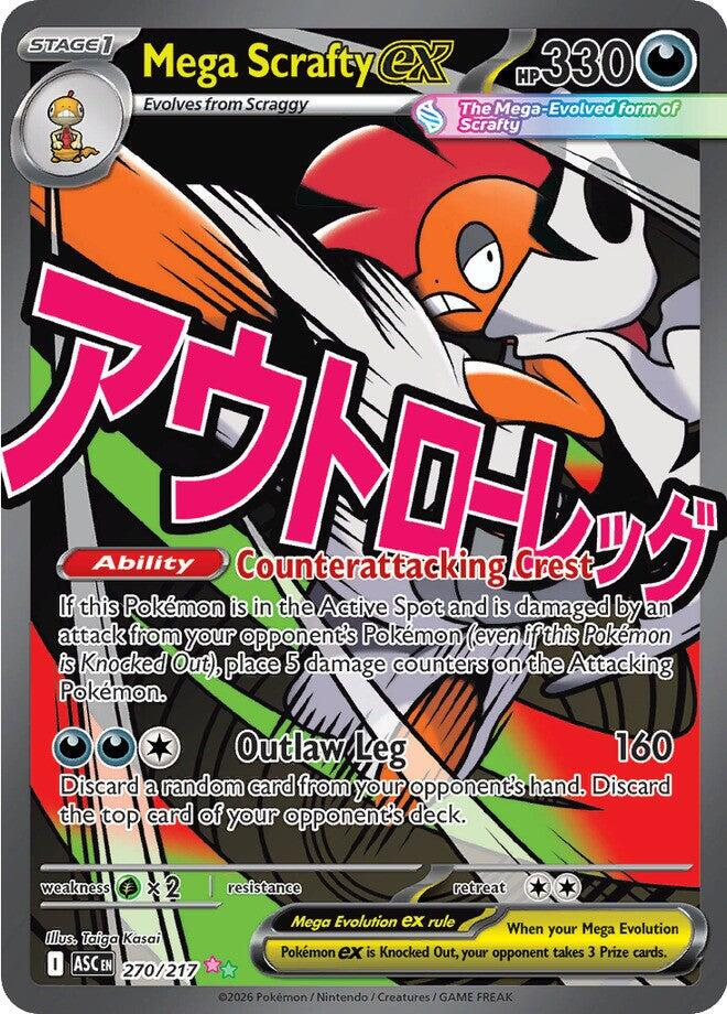 Mega Scrafty ex #270 Ascended Heroes