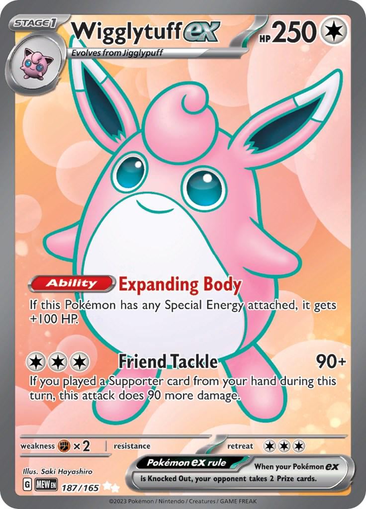 Wigglytuff ex #187 Scarlet & Violet 151