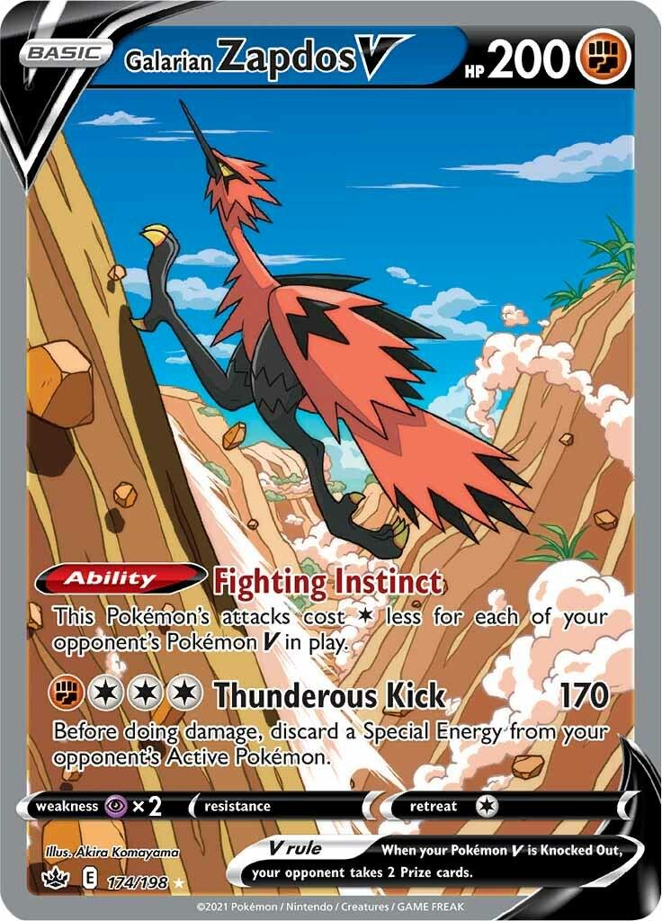 Galarian Zapdos V #174 Chilling Reign