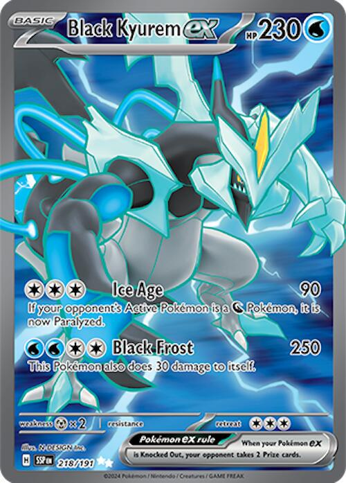 Black Kyurem ex #218 Surging Sparks