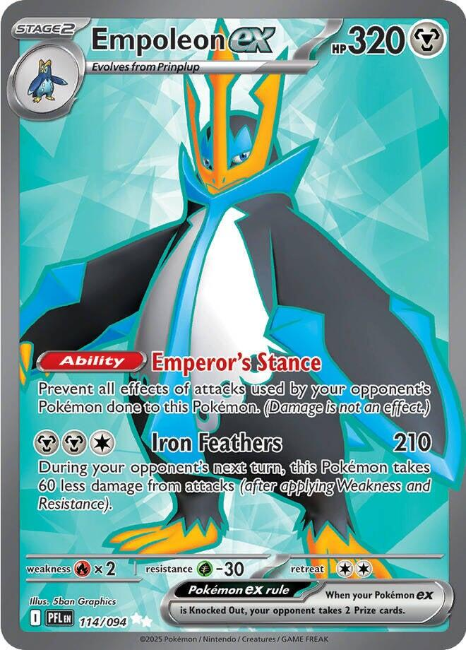 Empoleon ex #114 Phantasmal Flames