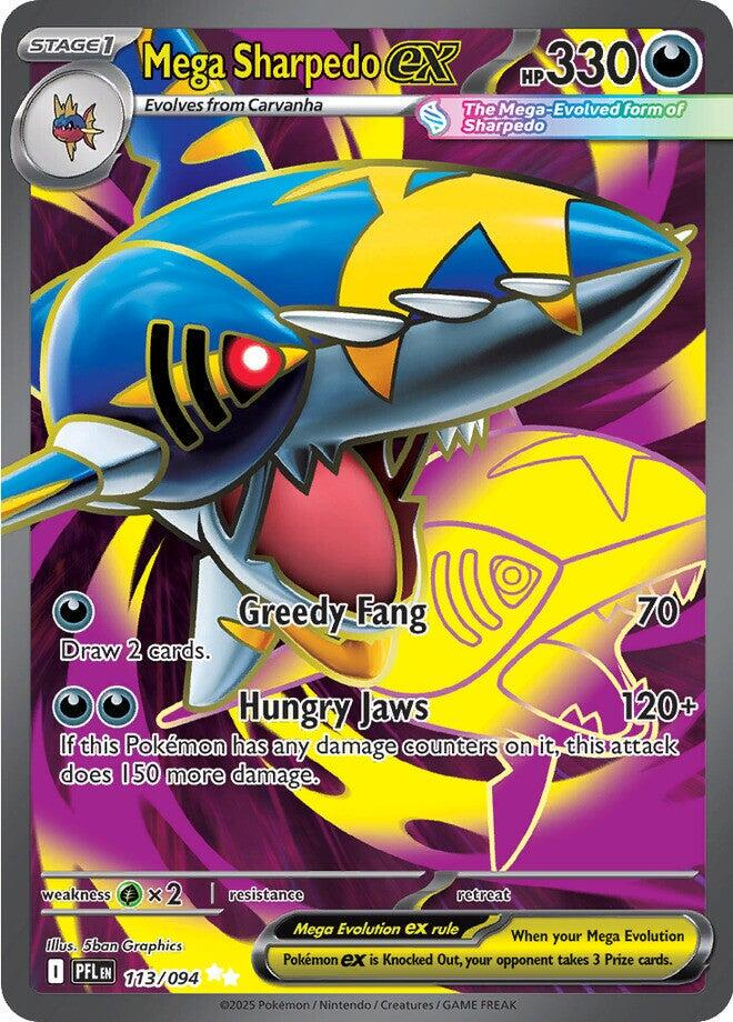 Mega Sharpedo ex #113 Phantasmal Flames