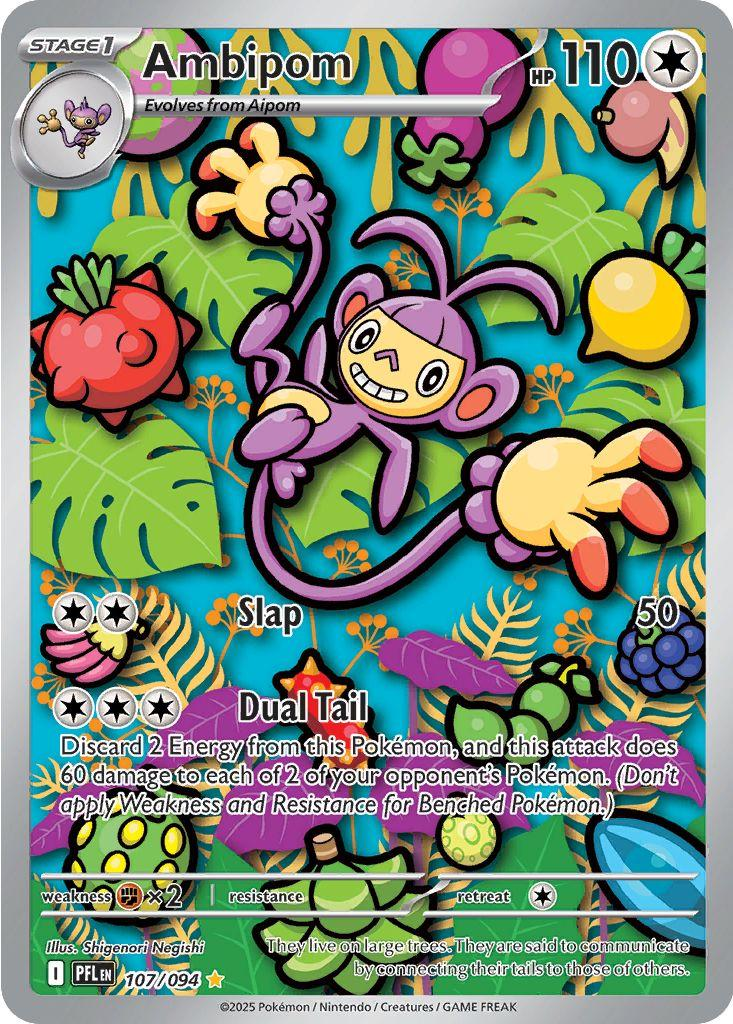 Ambipom #107 Phantasmal Flames