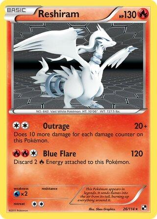 Reshiram #26 [Holo] {EXC} Black & White