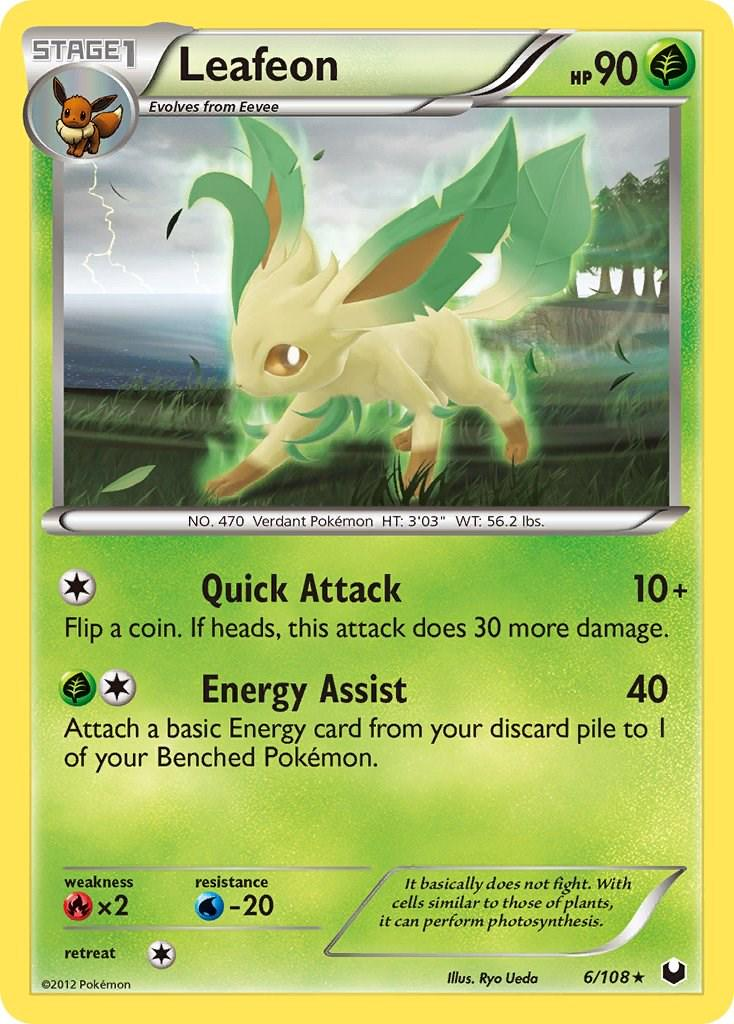 Leafeon #6 [Reverse Holo] {EXC} Dark Explorers