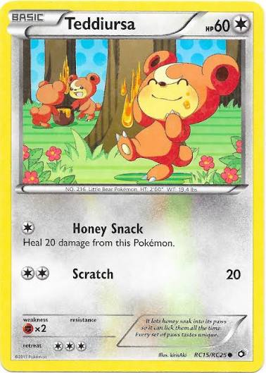 Teddiursa #RC15 [Reverse Holo] {EXC} Legendary Treasures