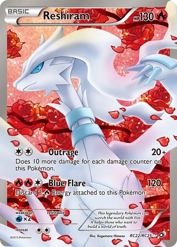 Reshiram #RC22 {Damaged} Legendary Treasures