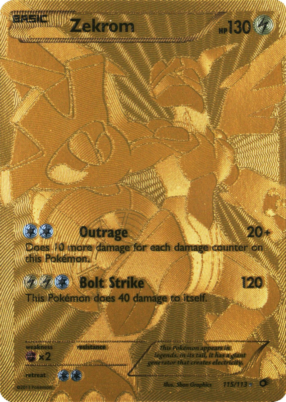Zekrom #115 Legendary Treasures